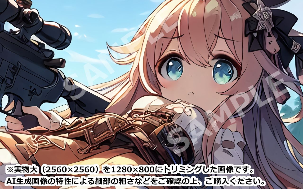 萌え系美少女ファンタジーイラスト素材集「スナイパー」 サンプル4ページ目