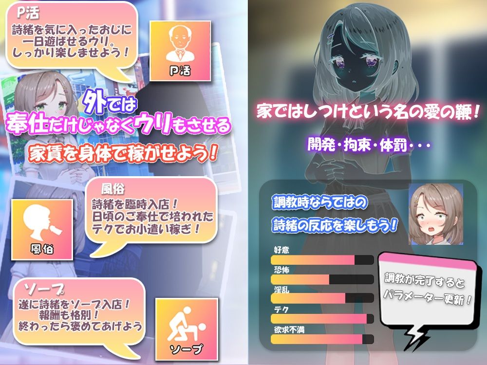 無垢な少女を俺好みに染めるまで〜家なき少女を拾ってえっちに開発！ 甘やかすも虐めるもすべては俺次第〜 サンプル2ページ目