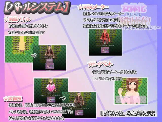 女体化させられ強●売春！〜お金が貯まるまで帰れない！〜 サンプル2ページ目