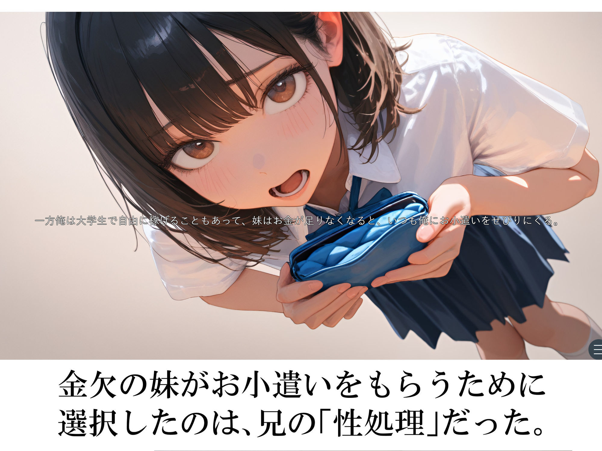 兄の性欲処理でお小遣いを稼ぐ妹【ゲーム版】 サンプル3ページ目