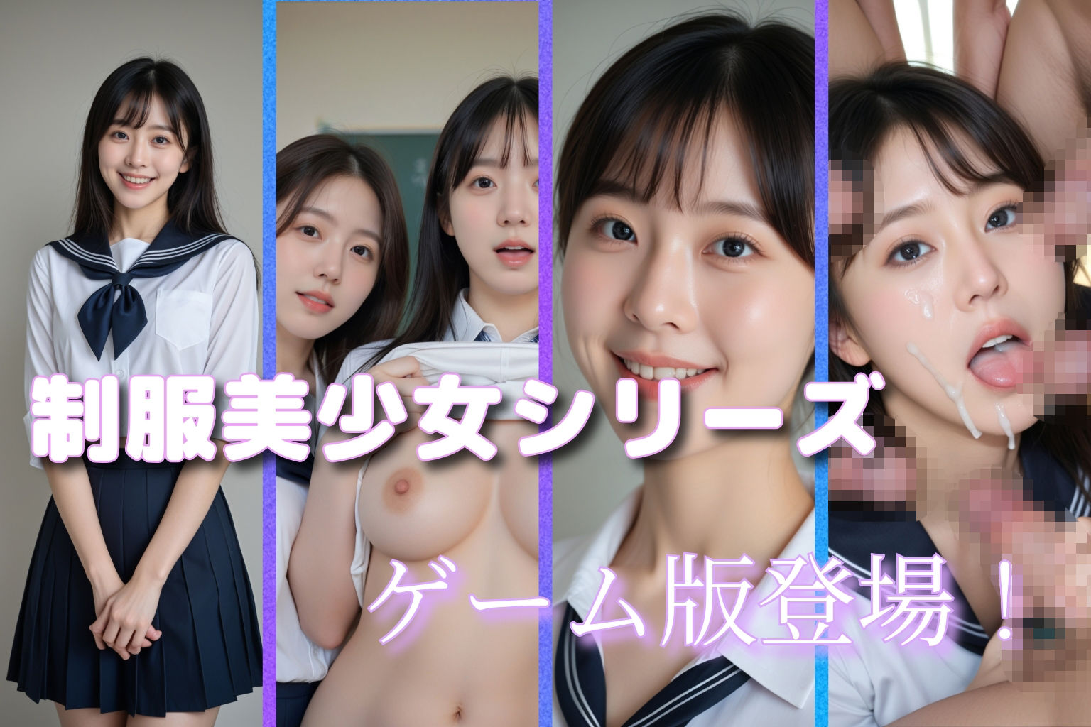 スマホ対応！制服美少女  子作り実習 ゲーム版 サンプル1ページ目