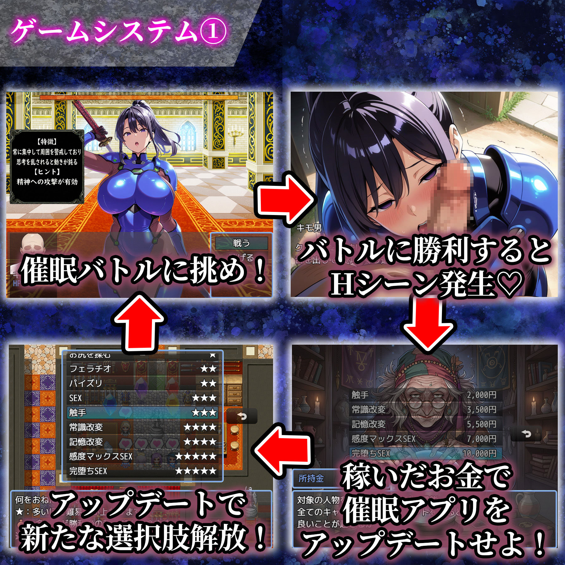 催●洗脳〜完堕ち異世界編〜 サンプル6ページ目