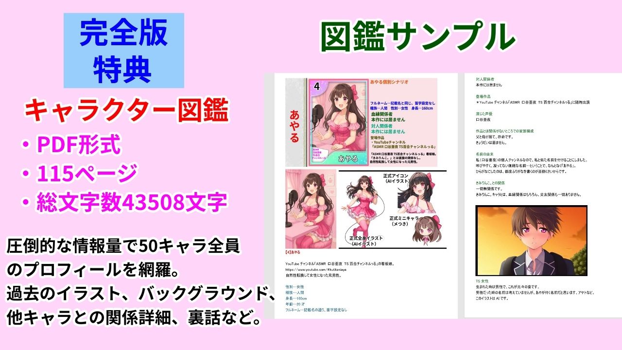きみりんコレクション完全版〜ゲーム＋キャラ図鑑＋シチュボ＋全イラスト〜 サンプル8ページ目