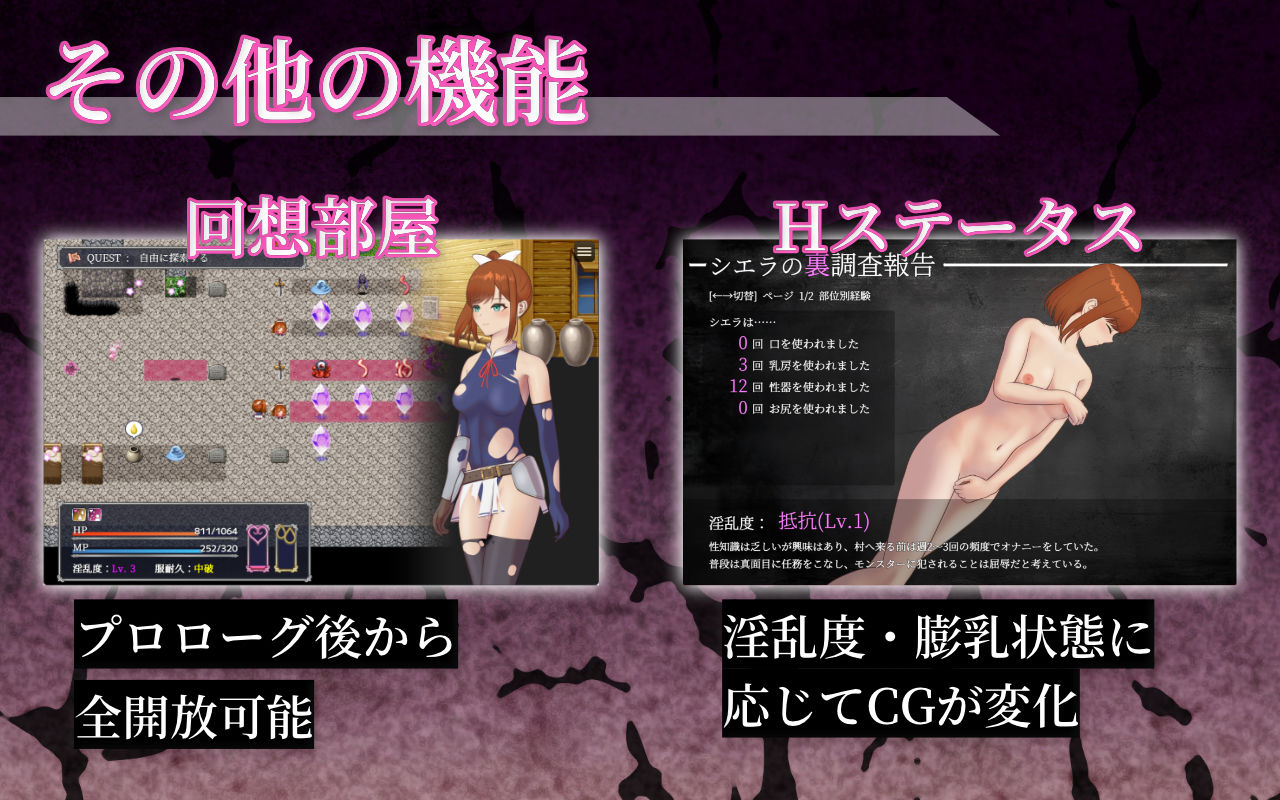 シエラの淫らな異変調査 -女剣士はソロでイク- サンプル6ページ目