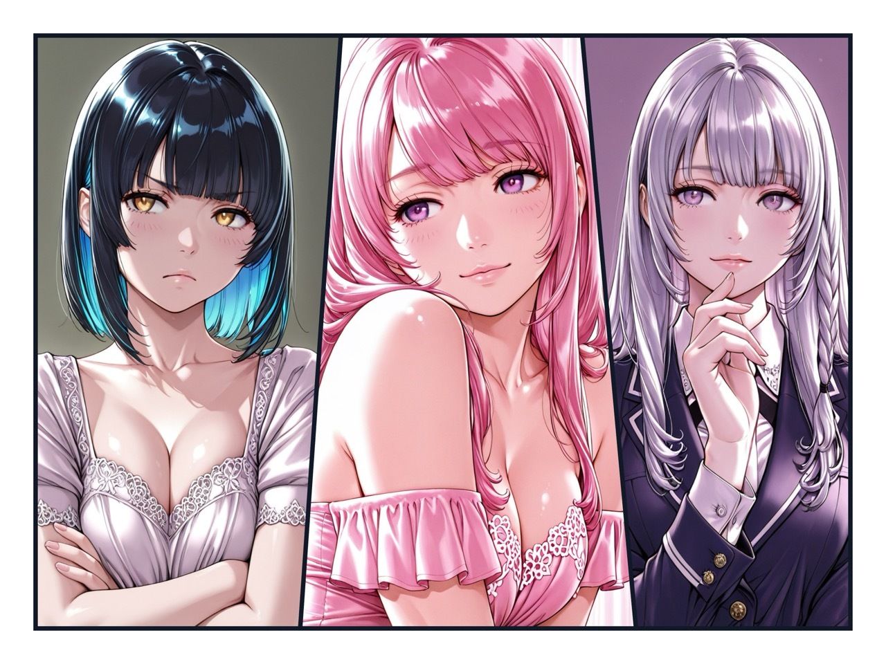 【スマホ対応】ラブアンドロイド -癒やし・クール・まじめな3人と無限ラブセックス- サンプル3ページ目