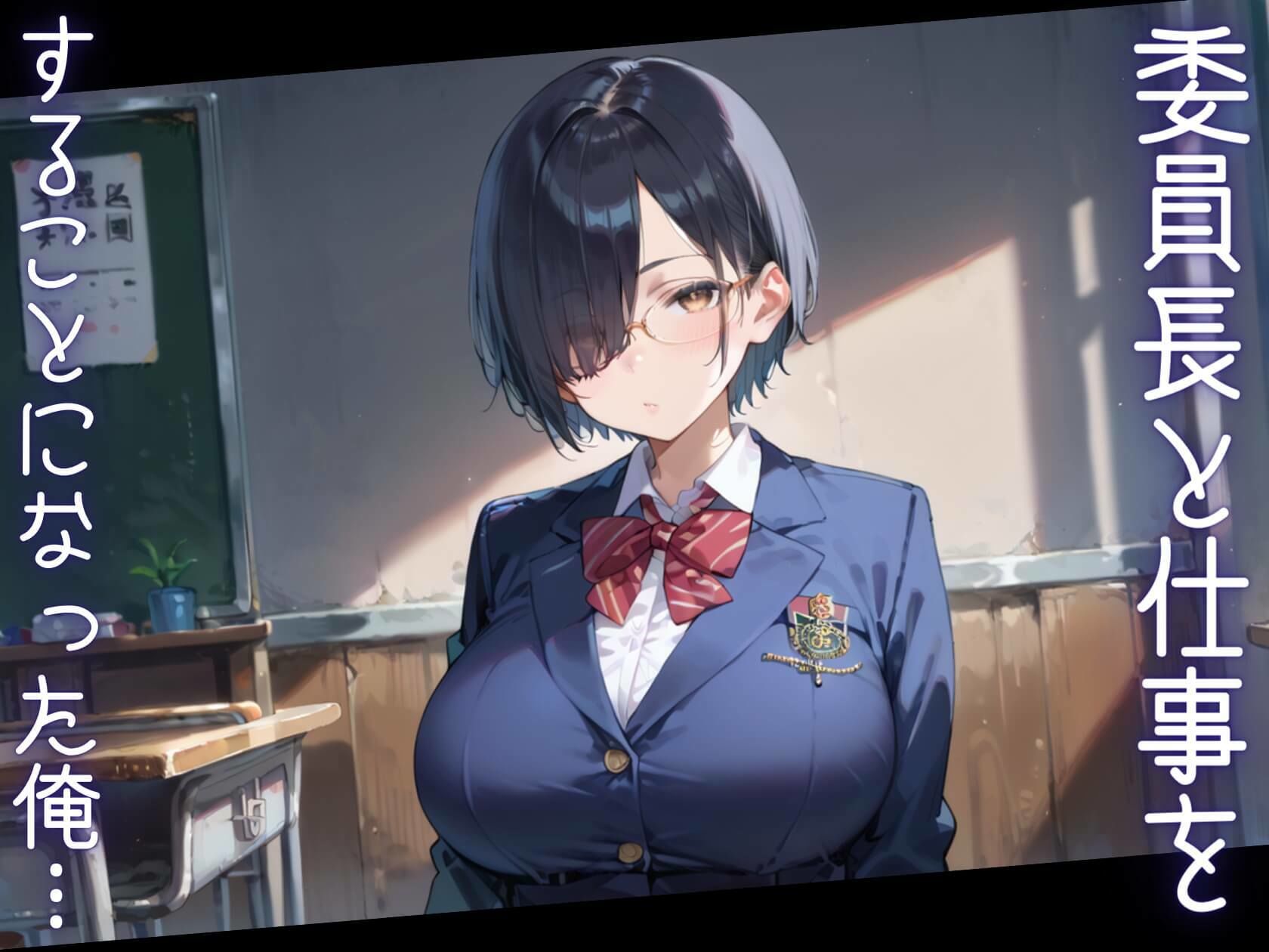 地味委員長は実はエッチでした！ サンプル1ページ目