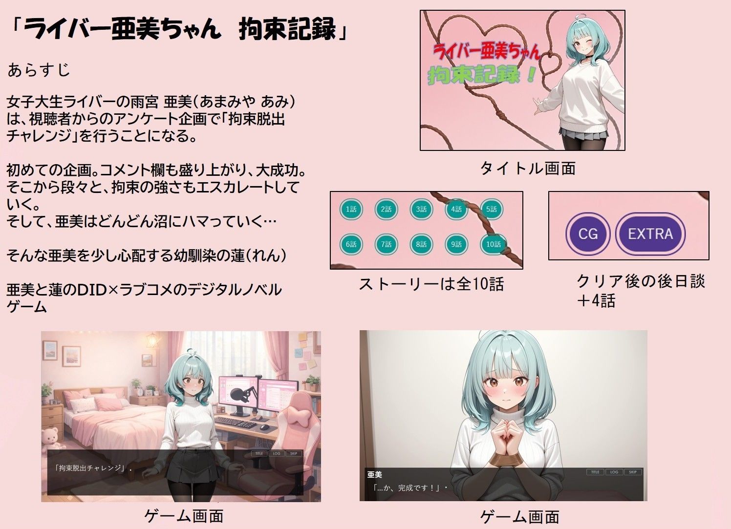 ライバー亜美ちゃん 拘束記録 サンプル2ページ目