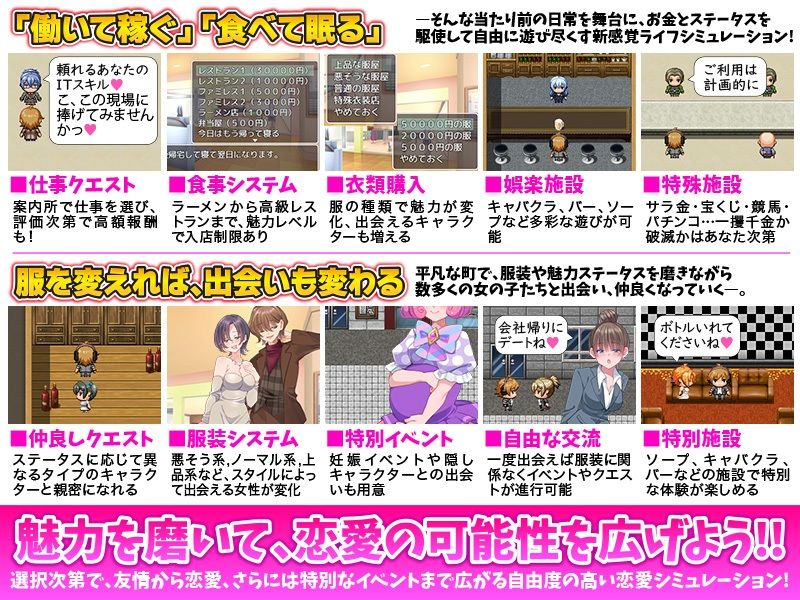 EROLIFE  フリースタイル生活ゲーム サンプル2ページ目