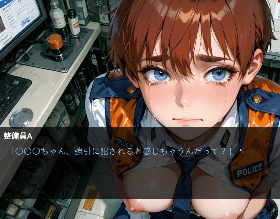 『5分でヌケるデジタルエロストーリー  汎用人型作業機械の女性搭乗員が肉便器に堕ちるまで』 サンプル3ページ目