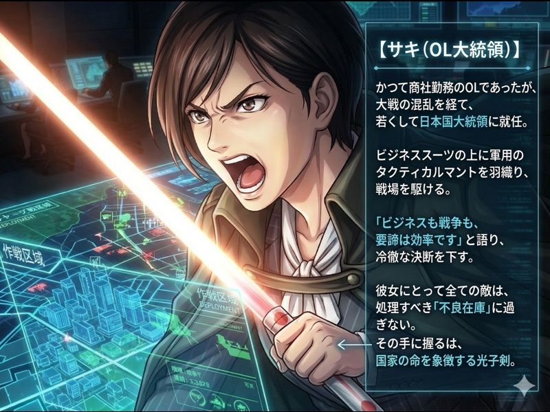 【第4次世界大戦】最強OL大統領の無限殺戮 サンプル2ページ目