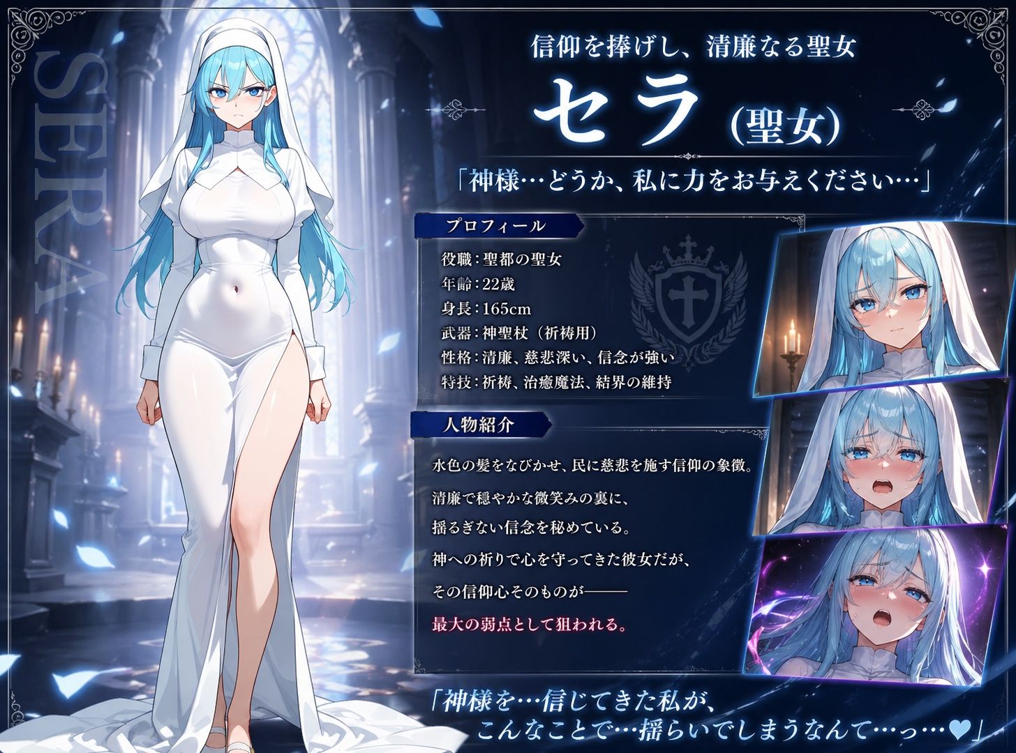 堕ちた聖域 〜催●に囚われた三人の女〜 サンプル3ページ目