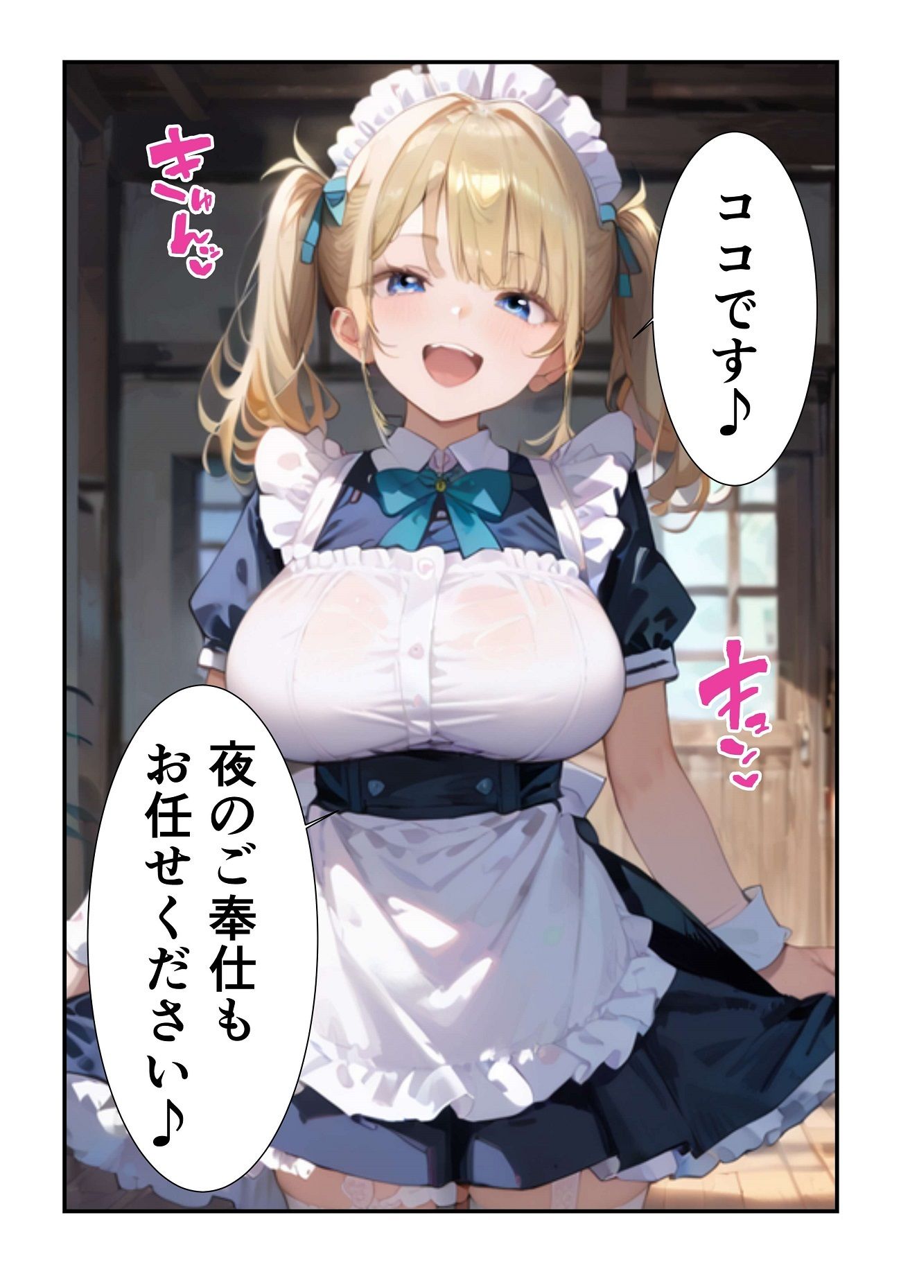 メイドのココちゃん、全力ご奉仕★ドロドロあまあまエッチ提供します！ サンプル2ページ目