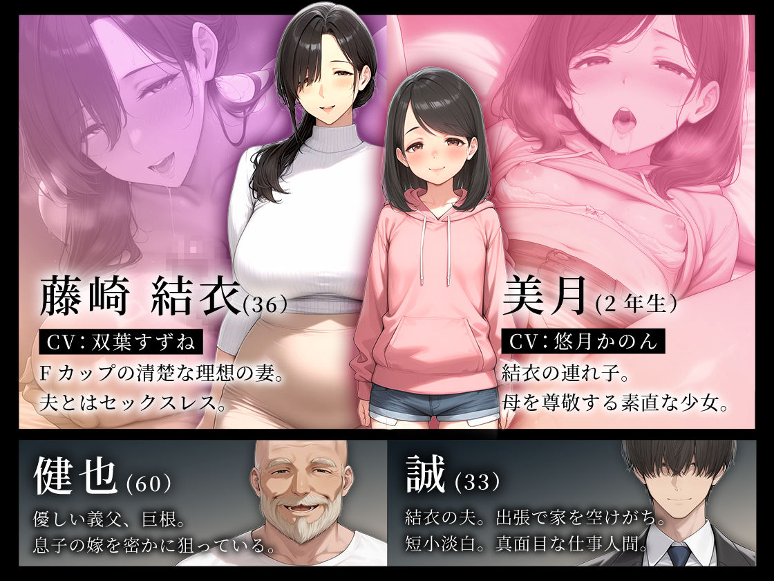【スマホ・アニメ・フルボイス対応】義父にポルチオ調教でNTRされた人妻が娘も巻き込んで親子丼で種付けされた話_前編 サンプル3ページ目