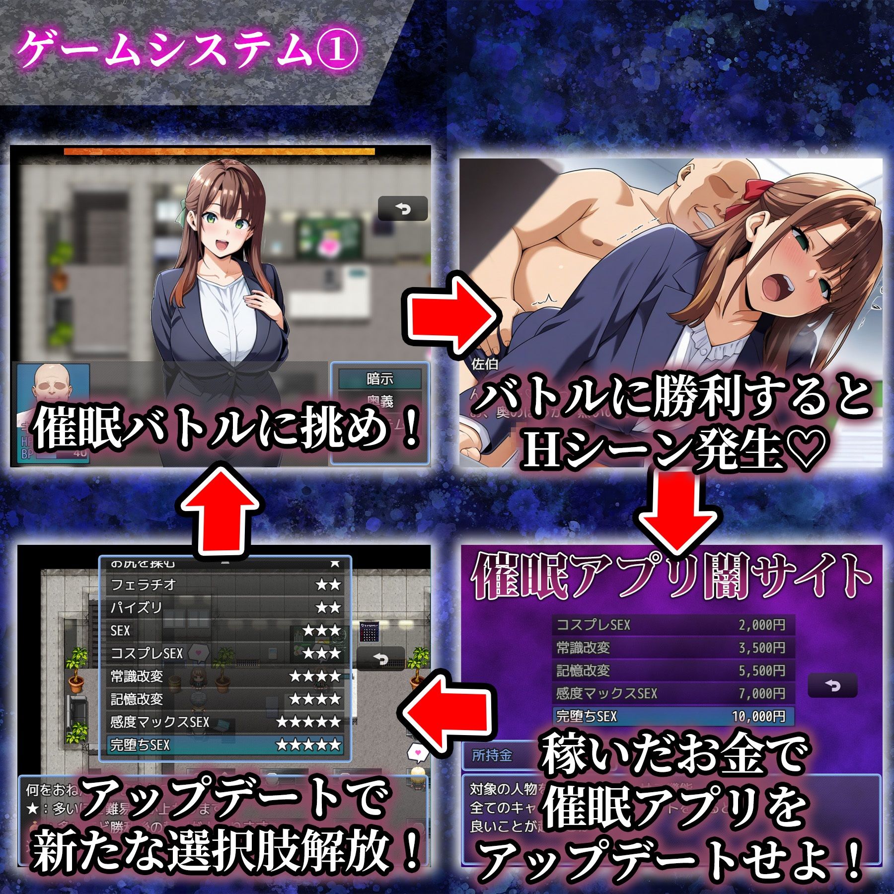 催●洗脳〜総集編〜 サンプル2ページ目