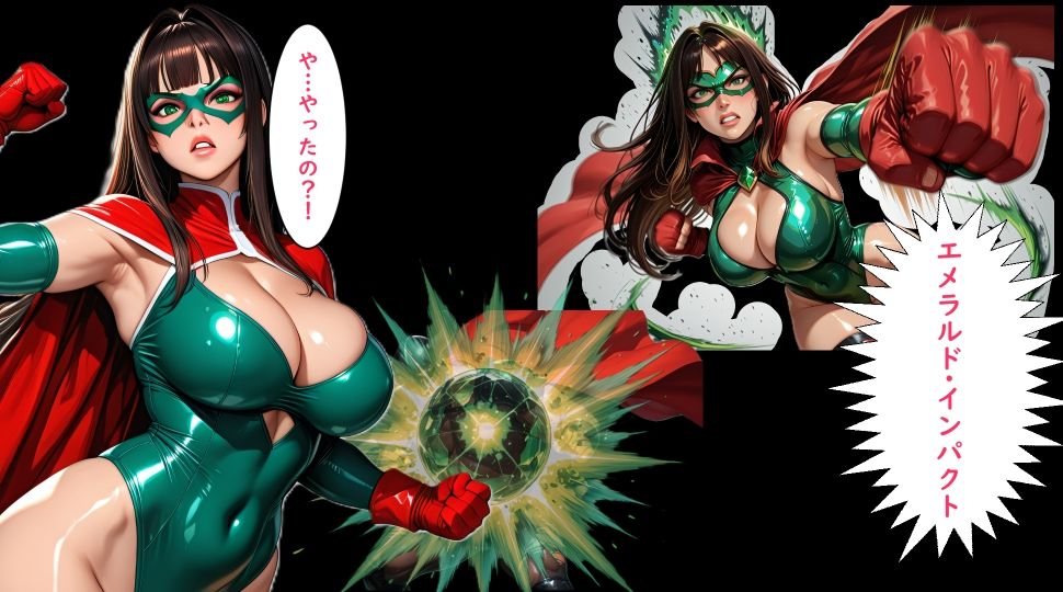 【ボイスコミック】立派な身体に成長した美少女ヒーローは悪の首領に堕とされる 1 サンプル4ページ目