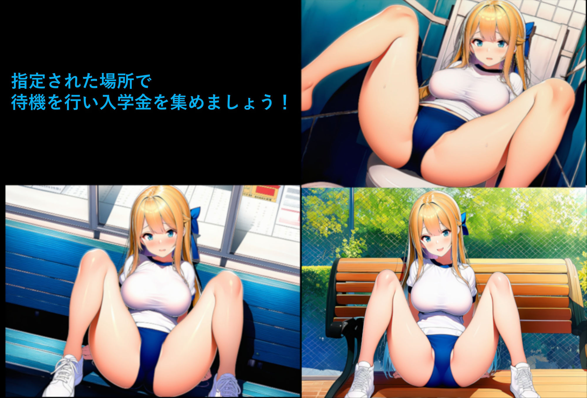 ブルマ少女ここちのアルバイト大作戦-編集版！- サンプル1ページ目