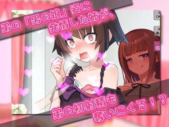男の娘〜レズの姉に女装させられて強●射精される弟クン！〜オナニー用ミニゲーム サンプル3ページ目