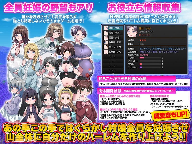 妊娠ハーレム生活シミュレーション サンプル5ページ目