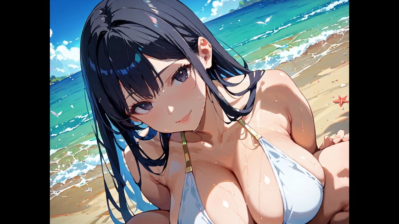 ナツイロ。〜爆乳水着おねえさん〜 サンプル2ページ目