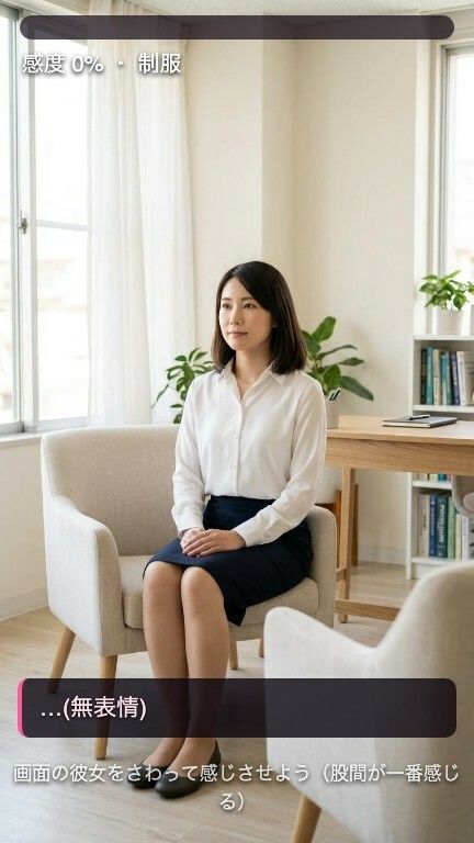【実写級おさわり】無表情カウンセラーは何をされても顔を変えない 〜でも感度メーターは嘘をつけない〜 サンプル2ページ目
