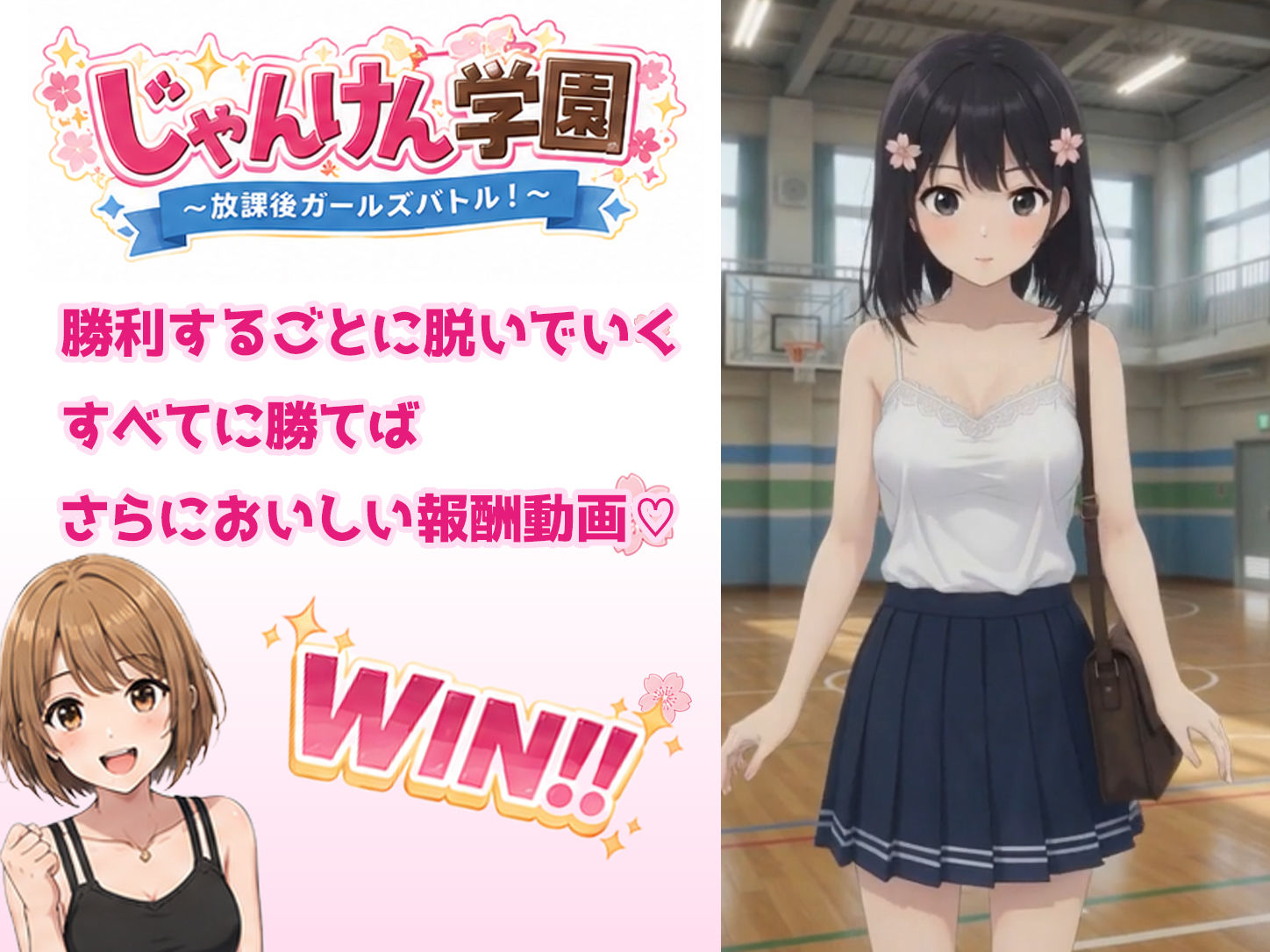 じゃんけん学園 〜放課後ガールズバトル！〜 サンプル2ページ目