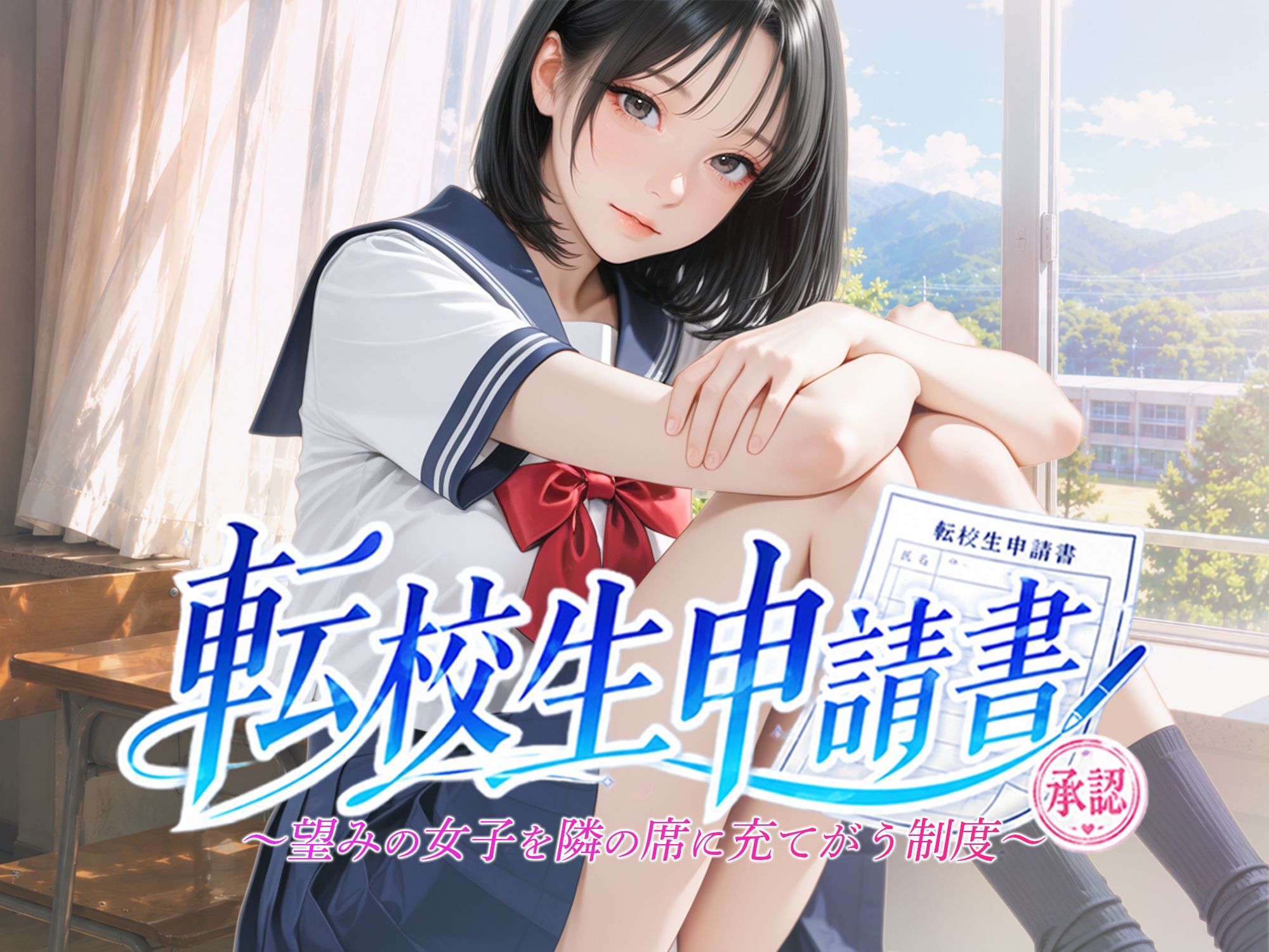 転校生申請書 〜望みの女子を隣の席に充てがう制度〜 サンプル1ページ目