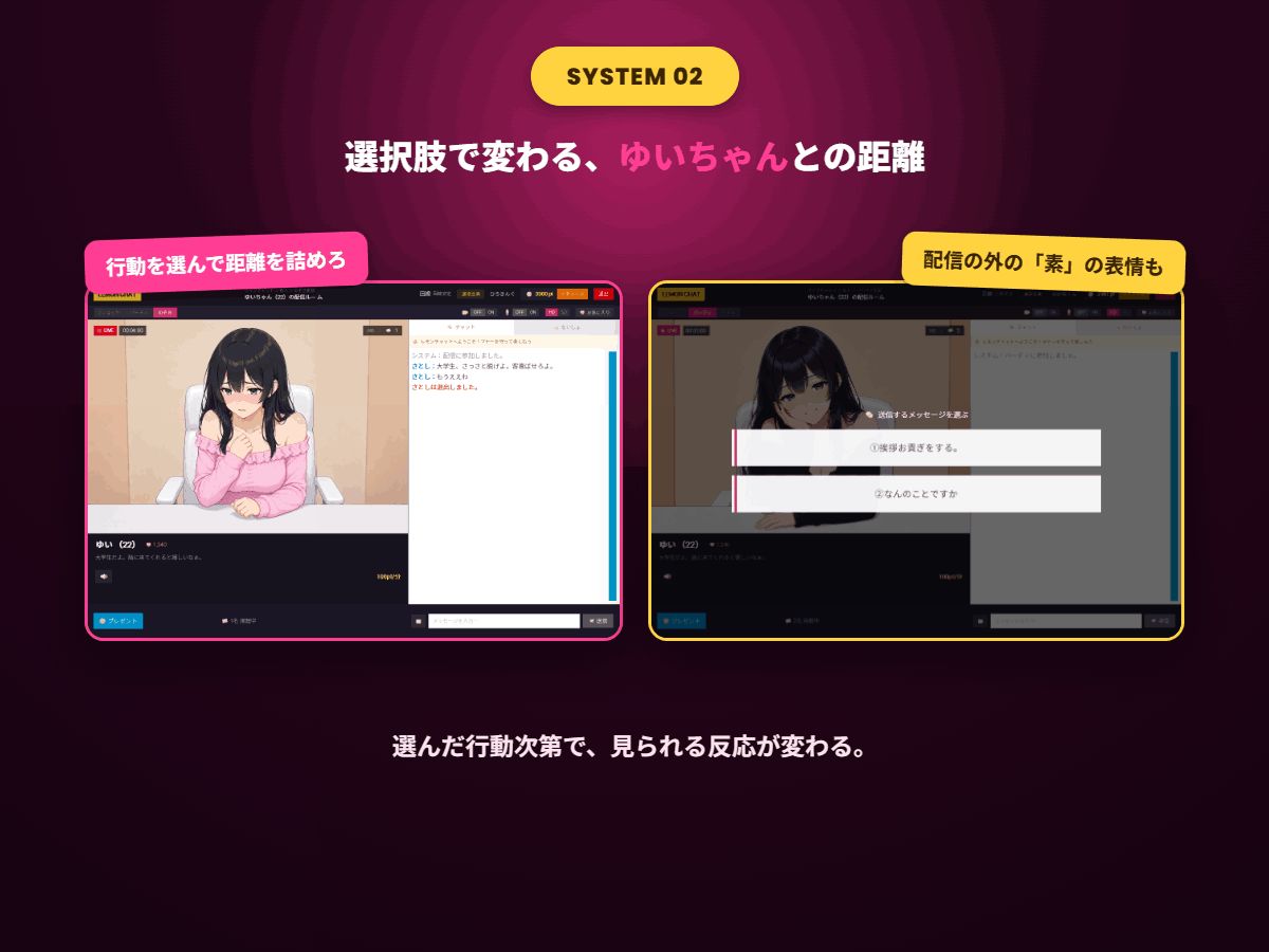 22歳清楚ちゃんの甘いライブチャット 〜お貢ぎマゾのお財布くんはもう抜け出せない〜 サンプル3ページ目