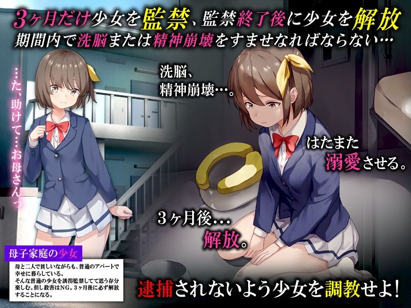 3ヶ月監禁飼育シミュレーション サンプル1ページ目