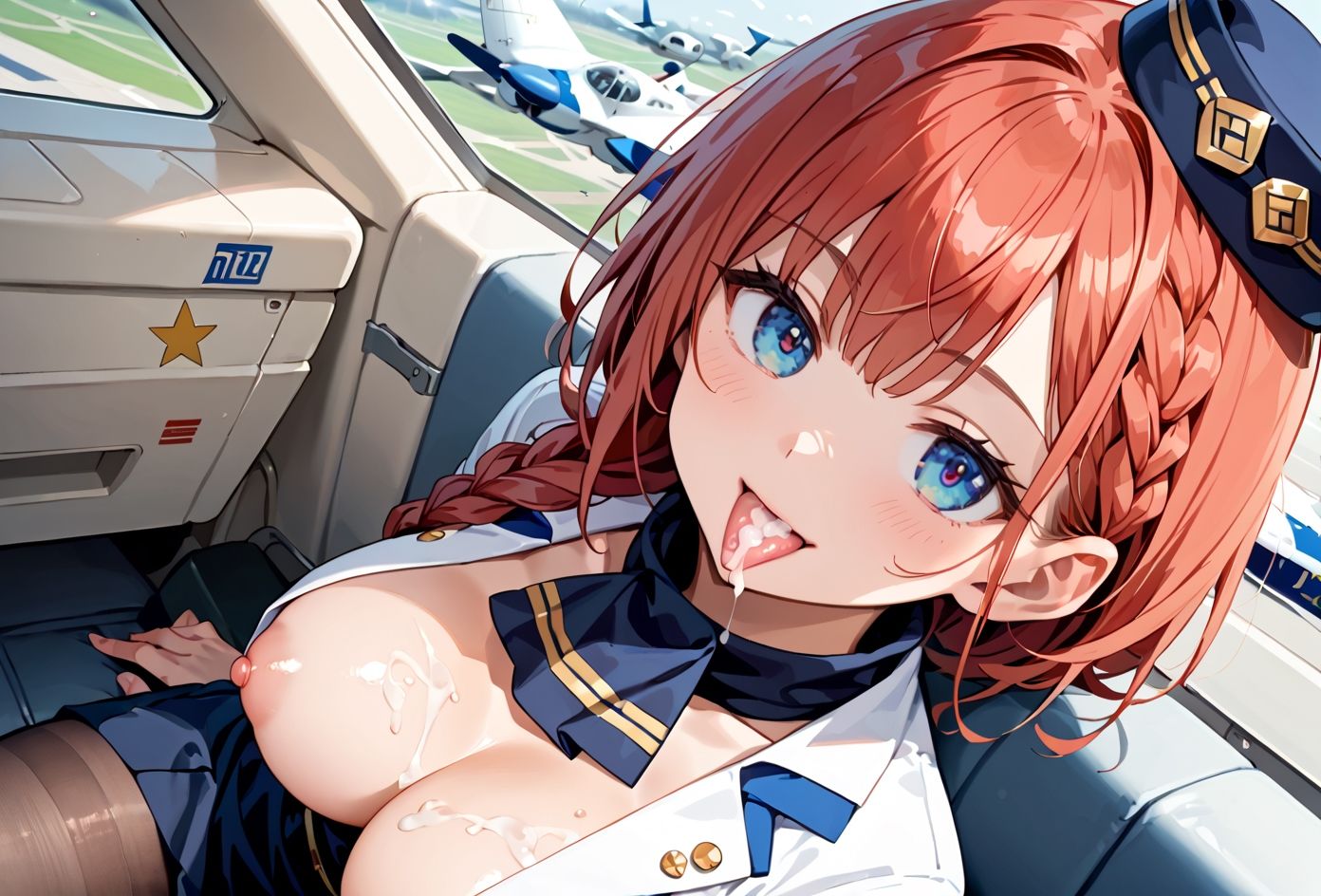 本日は三つ子CAで運航します！幼なじみ三姉妹は、まとめて俺に夢中 サンプル2ページ目