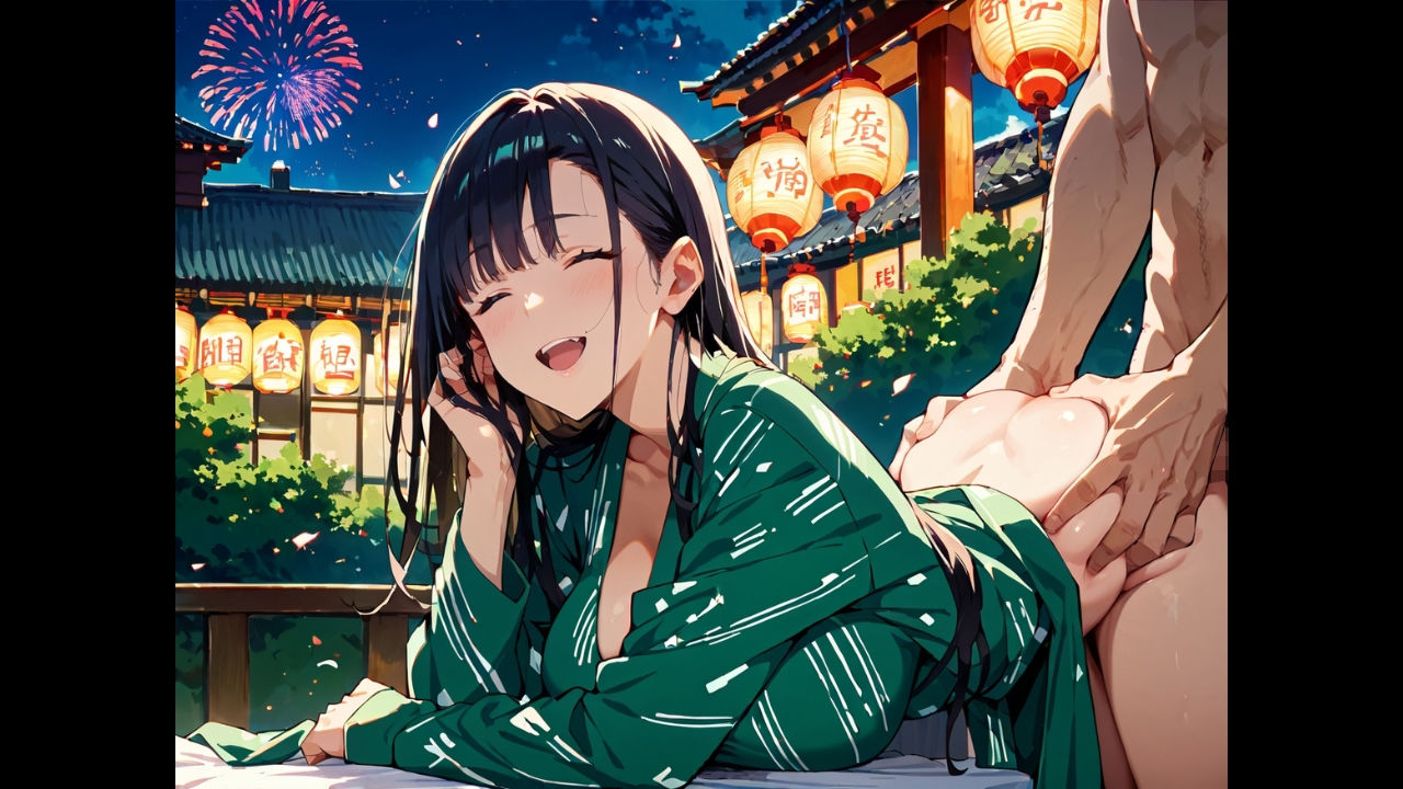 HANABI.〜爆乳着物おねえさん〜 サンプル10ページ目