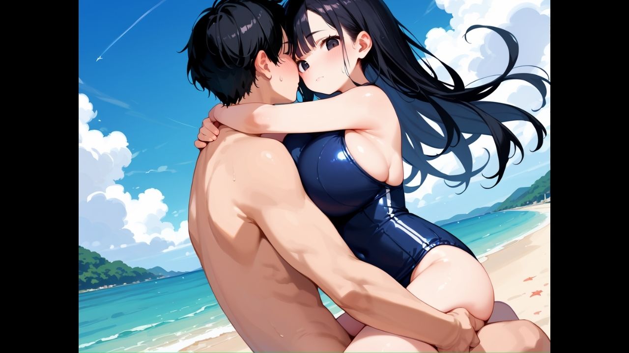 無口な爆乳スク水彼女は、俺の前でだけ乱れる〜二人きりの海で中出し。潮騒と、寡黙な君〜 サンプル7ページ目