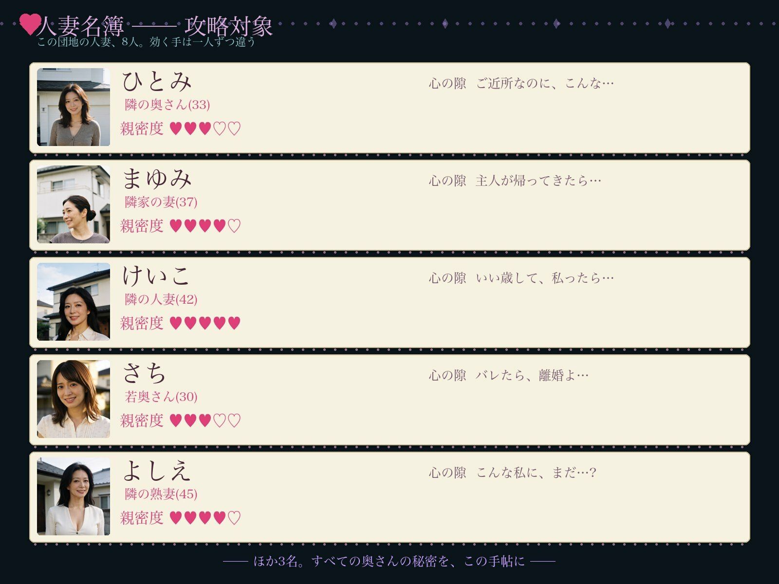 隣の奥さん堕とし手帖 サンプル1ページ目