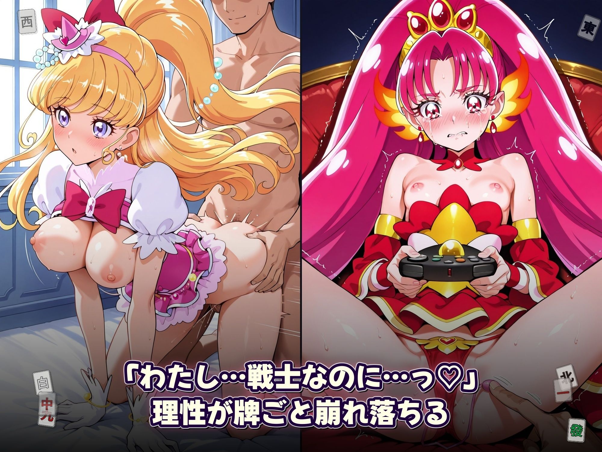 プリティ脱衣麻雀 〜魔法戦士 種付け堕とし対局〜 サンプル10ページ目