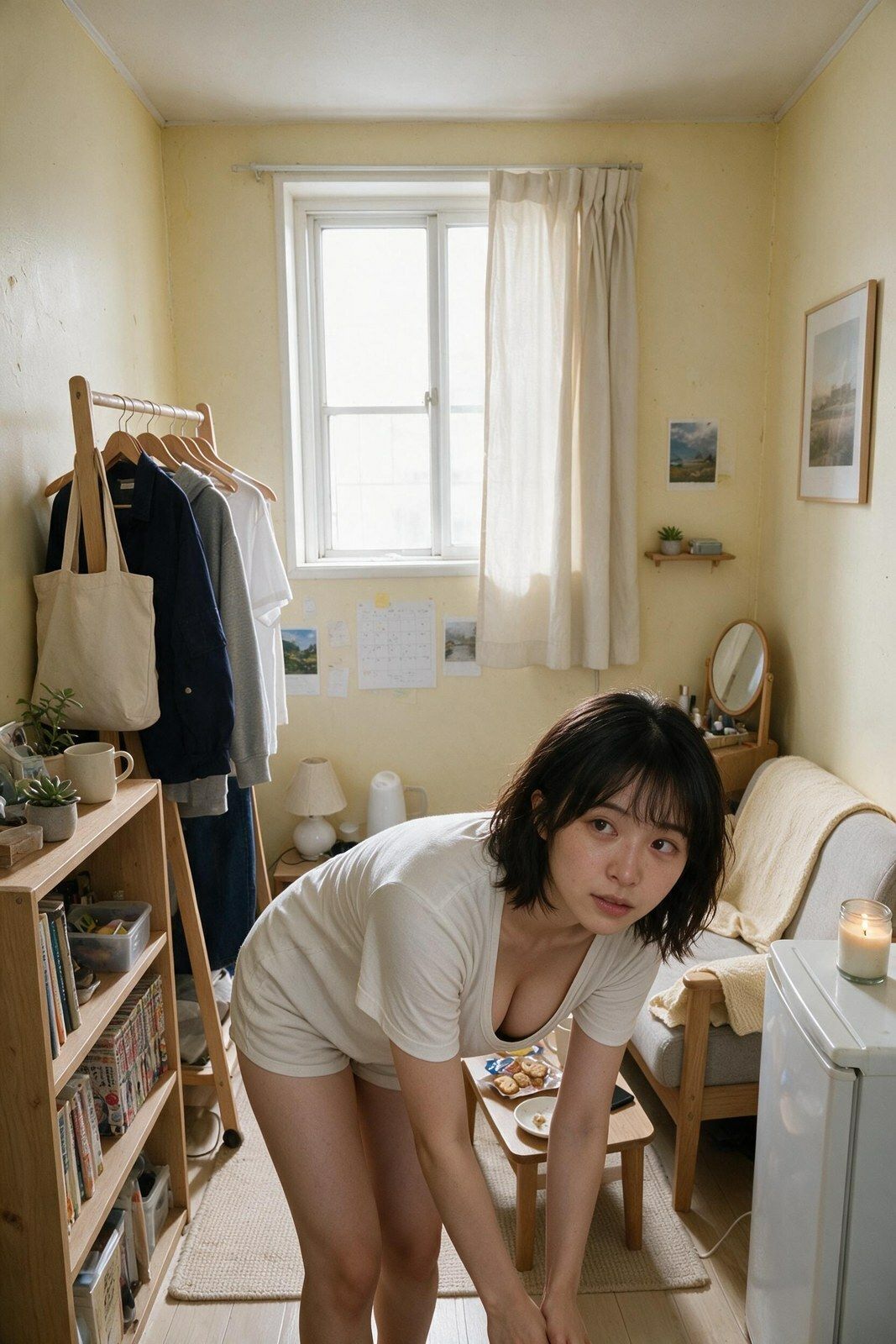 〔実写級〕深夜コンビニの防犯カメラを向けた先 バイトの子（20）/記録28本 サンプル3ページ目
