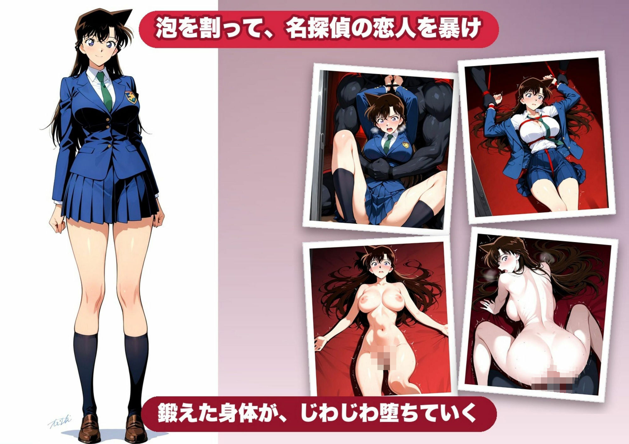 名探偵コ〇ン 漆黒の強〇魔（レイパー） サンプル2ページ目