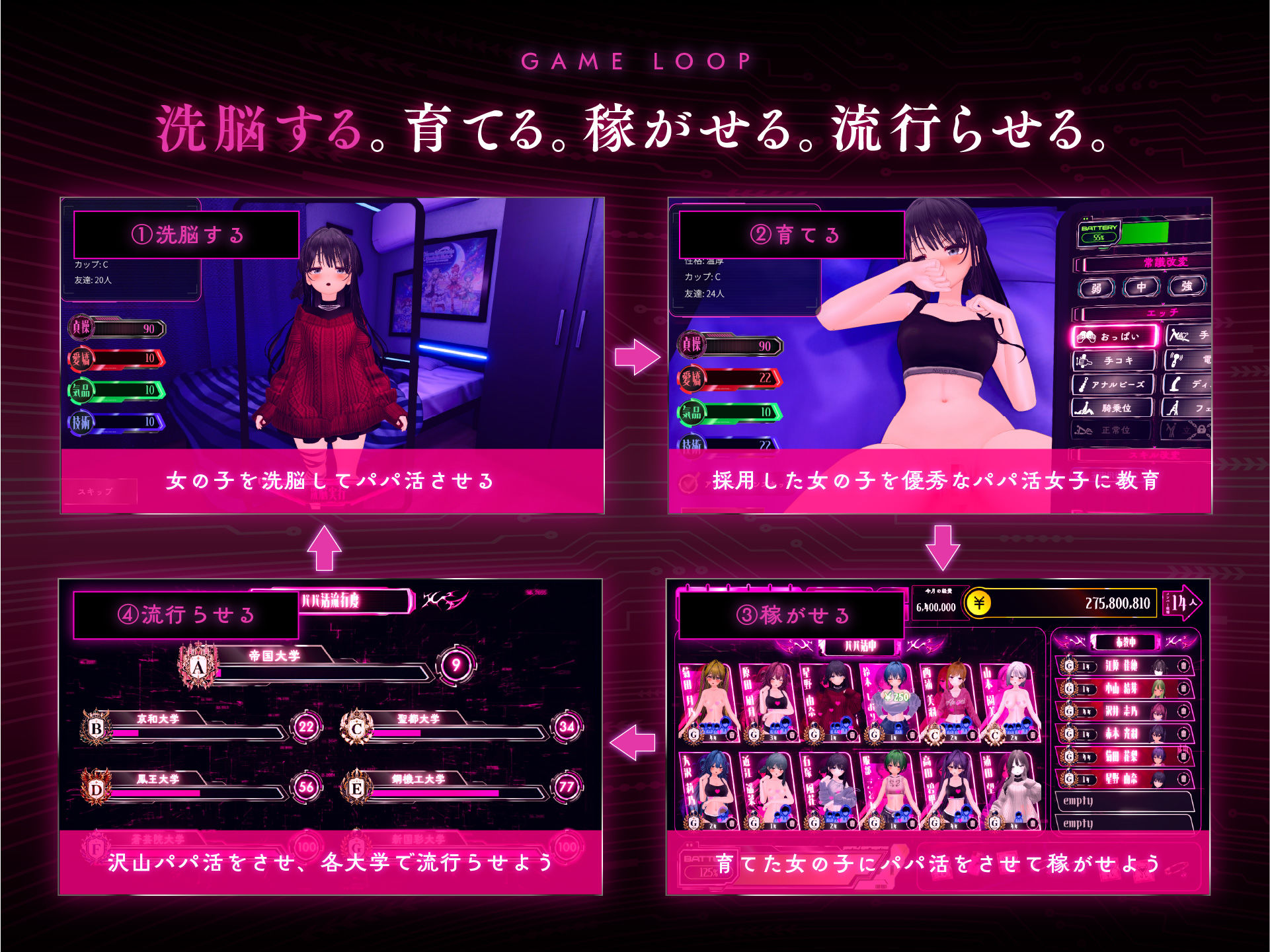パパ活パンデミクス - 女子大生ビッチ化計画 - サンプル1ページ目