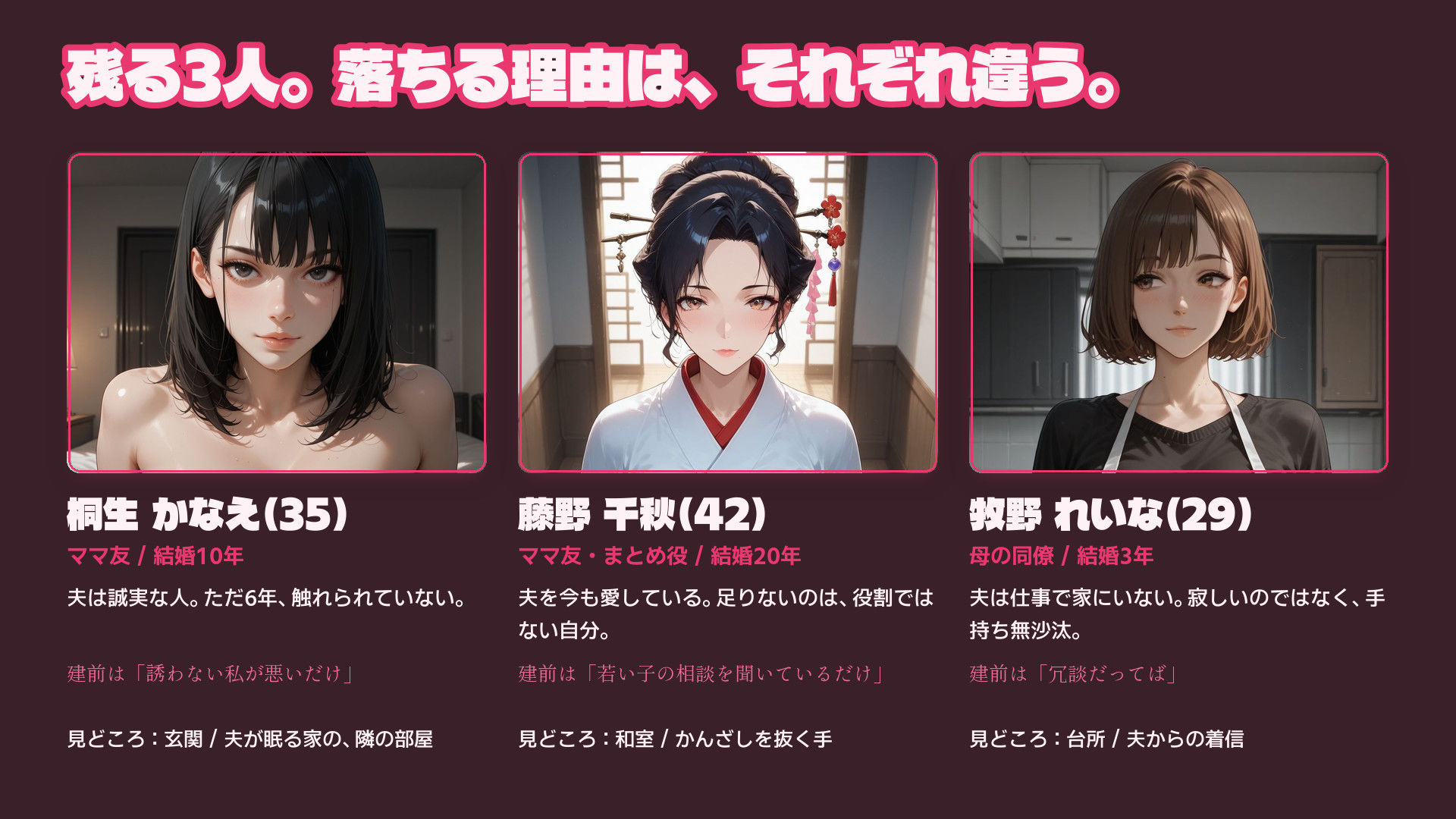 親友の母と巨乳ママ友4人を口説き落とす30日〜人妻寝取りADV〜 サンプル6ページ目