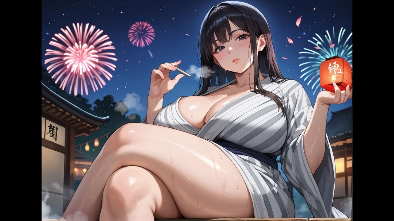 むちむち浴衣の女上司と快楽の花火。 サンプル1ページ目