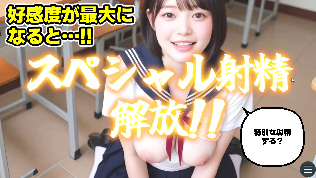 【次世代AI】射精大好き女子校生〜射精当番は君だ！絶頂へのカウントダウン！〜【AIヤバい】 サンプル4ページ目