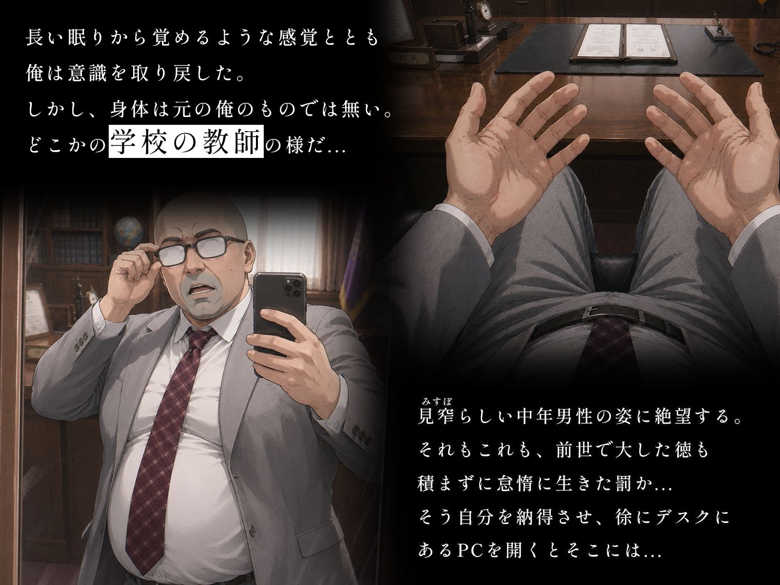 【フルボイス】転生したらあの伝説の校長だった件〜女子生徒ハメ撮り記録〜 サンプル2ページ目