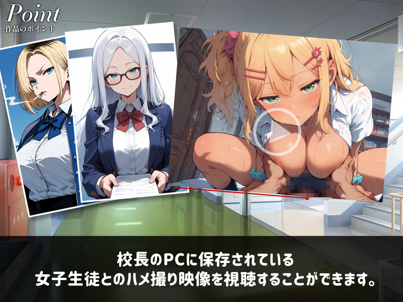 【フルボイス】転生したらあの伝説の校長だった件〜女子生徒ハメ撮り記録〜 サンプル4ページ目