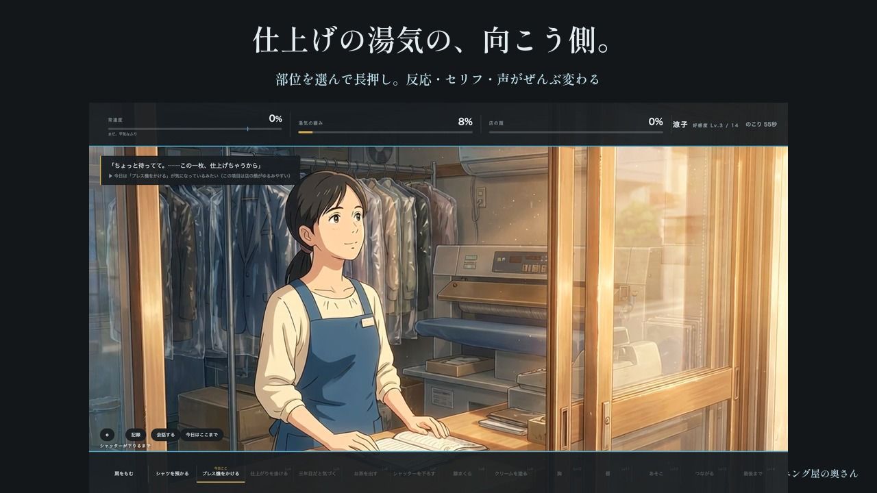 俺のシャツの畳み方を覚えている奥さん 〜クリーニング屋に通って三年目の夜〜 サンプル2ページ目