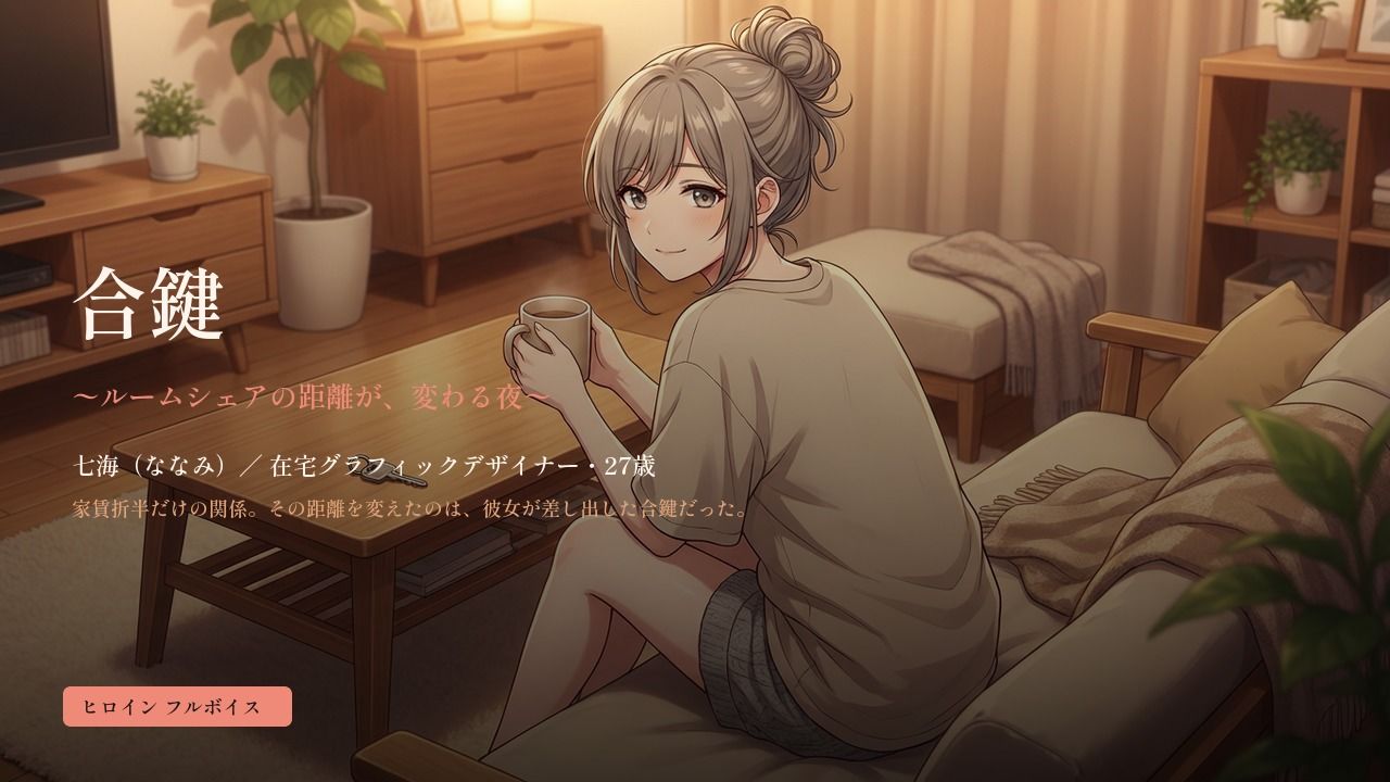 合鍵 〜ルームシェアの距離が、変わる夜〜 サンプル1ページ目