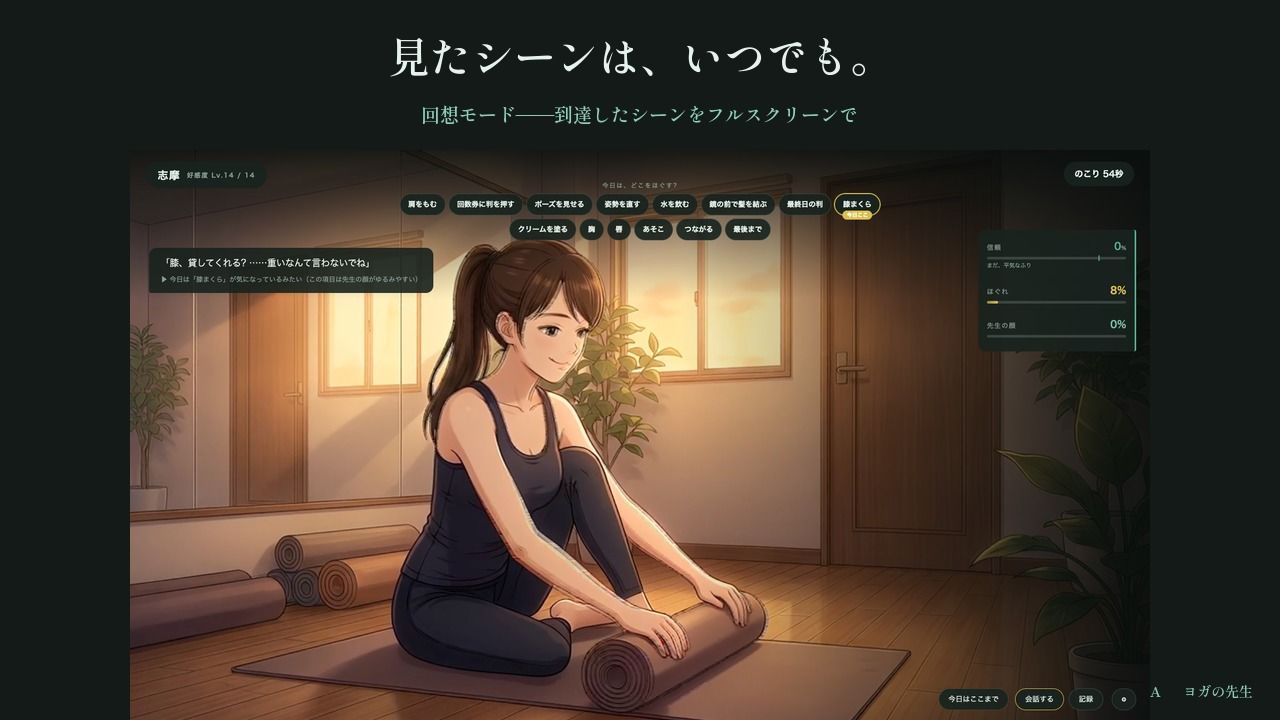 ヨガの先生 〜十回券の最終日〜 サンプル8ページ目