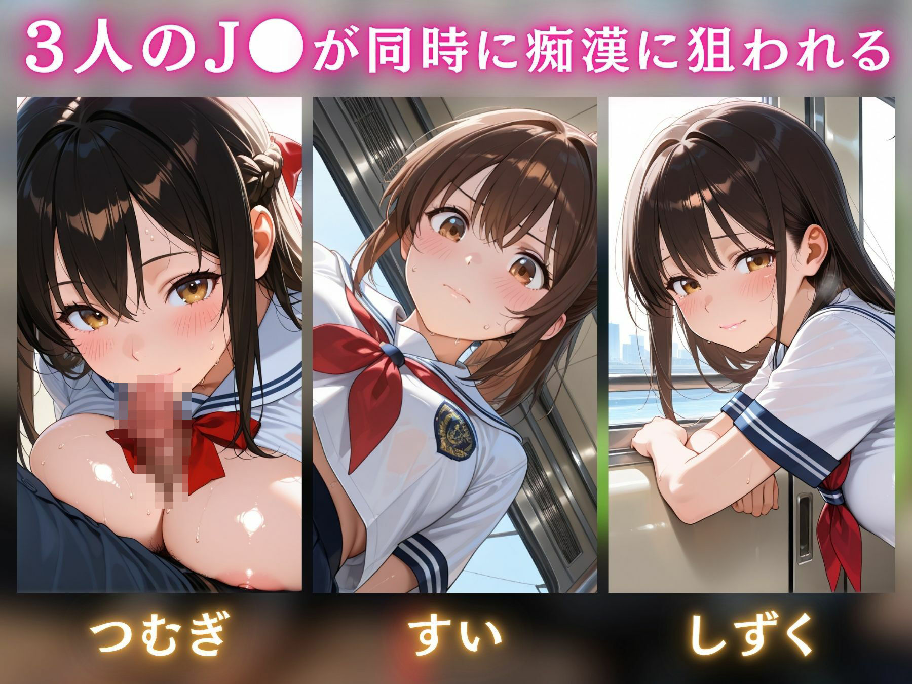 淫乱パズル  痴●電車で種付中出しセックス！ サンプル2ページ目