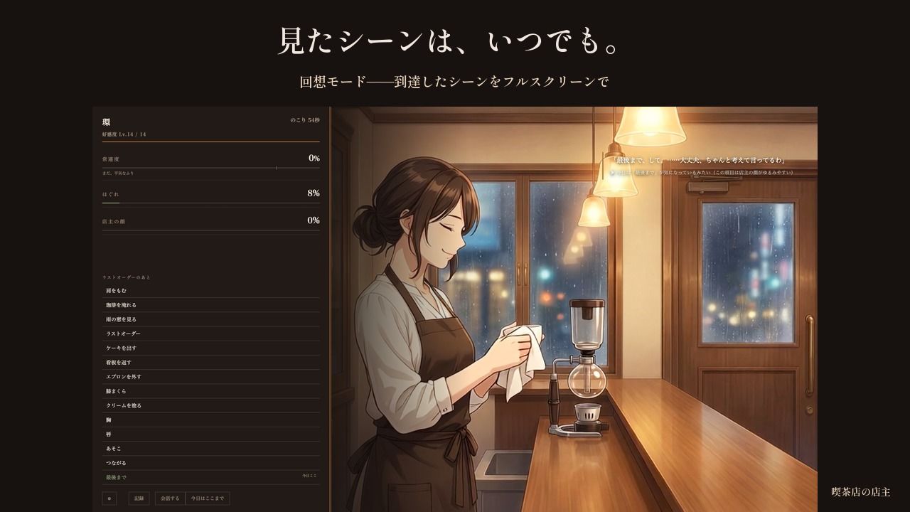 七年「いつもの」しか言わせない喫茶店の奥さん 〜ラストオーダーのあと、鍵を閉められた〜 サンプル8ページ目