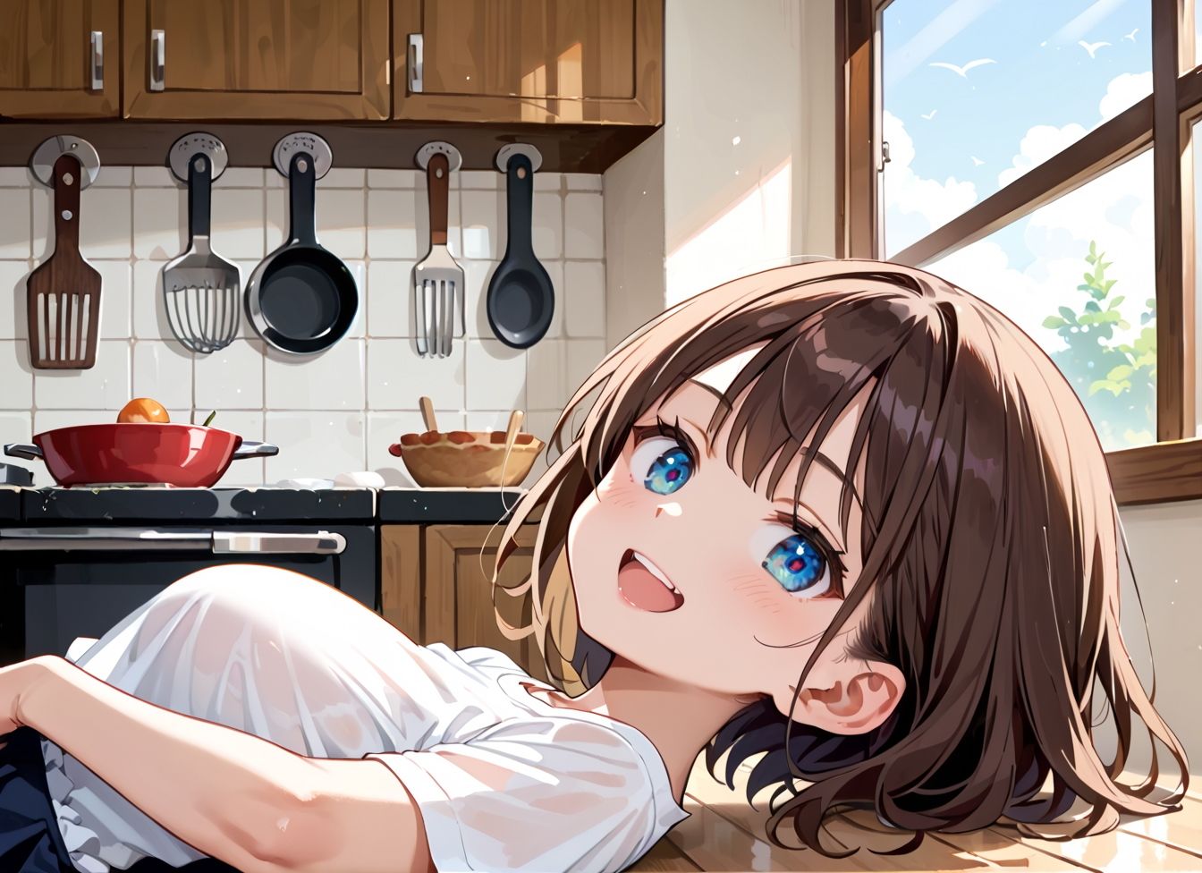 朝ごはんより、まずわたし！新妻と始める甘々田舎暮らし サンプル1ページ目