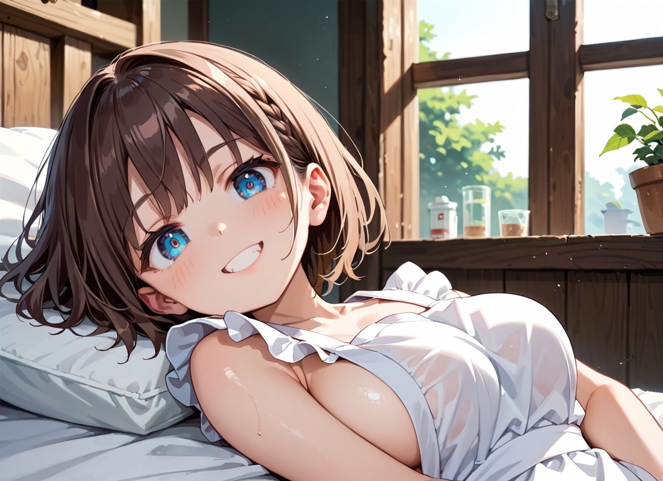 朝ごはんより、まずわたし！新妻と始める甘々田舎暮らし サンプル4ページ目