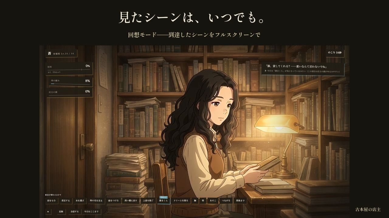 値のつかない本を捨てられない古本屋の奥さん〜買い取り査定の一時間、奥の椅子で〜 サンプル8ページ目