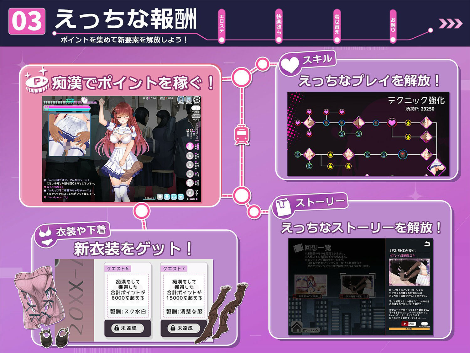痴●願望シンドローム サンプル3ページ目
